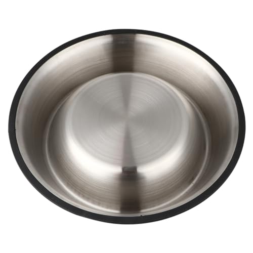 FRCOLOR Wassernäpfe Für Hunde Hundenäpfe Aus Edelstahl Mit Gummiboden Hundenäpfe Aus Metall Tiernapf Aus Hartmetall Futternapf Für Welpen Hundefutter Katzennapf Haustier Trinkschale von FRCOLOR