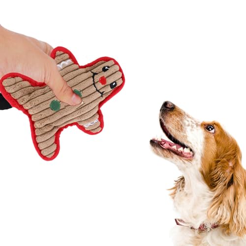 FRCOLOR Weihnachts-Plüsch-Hundespielzeug mit Quietschelement, interaktives Kauspielzeug, weiches Hundespielzeug, aggressive Kauer, Urlaub, Haustierspielzeug FRCOLOR Weihnachts-Plüsch-Hundespielzeug mit Quietschelement, interaktives Kauspielzeug, weiches Hundespielzeug, aggressive Kauer, Urlaub, Haustierspielzeug von FRCOLOR
