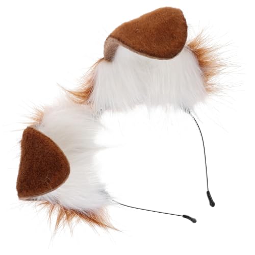 FRCOLOR Wolfsohren Hund Nase Kostüm Hundeohren Cosplay Hundekostüm Halsband für Hunde Welpenohr Tierohr Kopfband Cosplay Tierohren Stirnband Haarzubehör Plüsch-Tierohren-Stirnband FRCOLOR Wolfsohren Hund Nase Kostüm Hundeohren Cosplay Hundekostüm Halsband für Hunde Welpenohr Tierohr Kopfband Cosplay Tierohren Stirnband Haarzubehör Plüsch-Tierohren-Stirnband von FRCOLOR