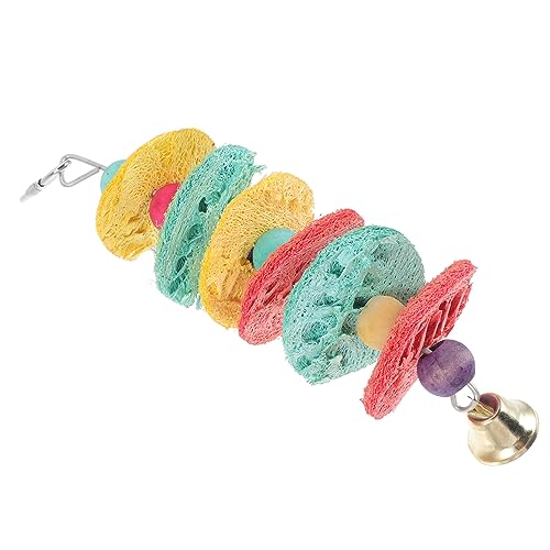 FRCOLOR Papageien Spielzeug Aus Natürlichem Luffa Kauspielzeug Für Vögel Sichere Vogelkäfig Deko Spielzeug Für Wellensittiche Nymphensittiche Für Nager Und Kaubegeisterte Vögel von FRCOLOR