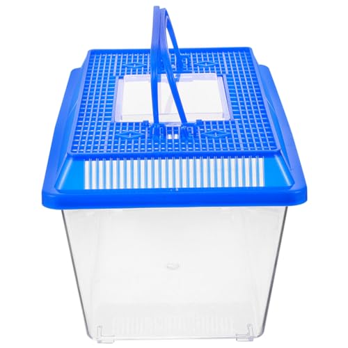 FRCOLOR Schildkrötenbehälter Aquarium Schildkrötenträger Kunststoff-schildkrötenbehälter Mit Sonnenplattform Reptilien-trägerbox von FRCOLOR