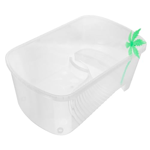 FRCOLOR Zuchtbecken Für Schildkröten Plattform Zum Sonnenbaden Für Reptilienbecken-Set Schildkröten-lebensbecken Futterbecken Für Schildkröten Wassertank Plastik Schildkrötenbecken Weiß FRCOLOR Zuchtbecken Für Schildkröten Plattform Zum Sonnenbaden Für Reptilienbecken-Set Schildkröten-lebensbecken Futterbecken Für Schildkröten Wassertank Plastik Schildkrötenbecken Weiß von FRCOLOR