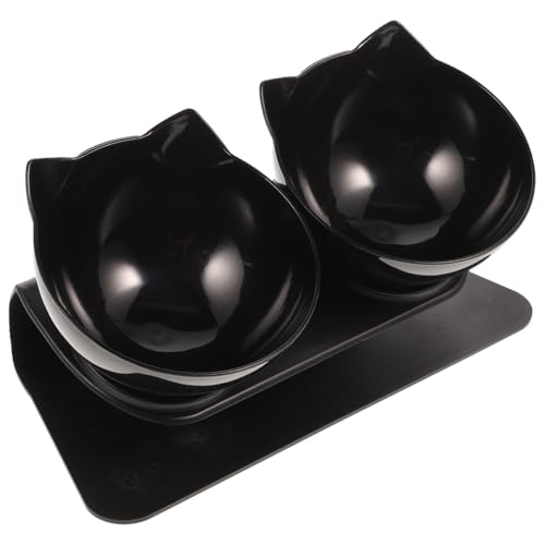 FRCOLOR cat food bowl puppy feeder small dog water dispenser puppy dog bowls pet water raised puppy food bowl kitten feeder bowl Pet Double Feeder Double Pet Bowls Plastic Feeder Bowl von FRCOLOR