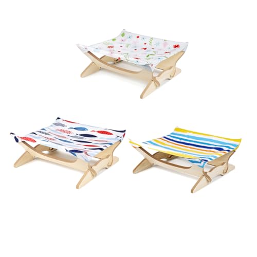 FRCOLOR Luxuriöses Gestell Haustier-hängematte Für Katzen Und Hunde Stabiler Stoff Holzstruktur Schnelle Montage FRCOLOR Luxuriöses Gestell Haustier-hängematte Für Katzen Und Hunde Stabiler Stoff Holzstruktur Schnelle Montage von FRCOLOR