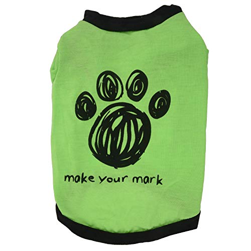 FREDY Haustier-Welpen-Kleines Hundekatzen-Haustier Kleidet Weste-T-Shirt Kleiderkleidung M 1 von FREDY