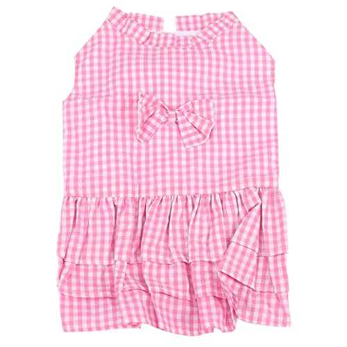 FREDY Niedlichen SüßEn Kleinen Hund Kleidung Kurzen Rock Kleid Haustier HüNdchen Bekleidung (Xs, Pink) von FREDY