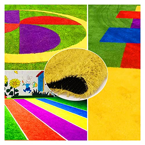 FREE-LAND Kunstrasen, Kunstrasen mit hoher Dichte, Hundematte für den Außenbereich, Farbiger dekorativer Hochzeitsteppich für den Garten, 3 cm hoch von FREE-LAND