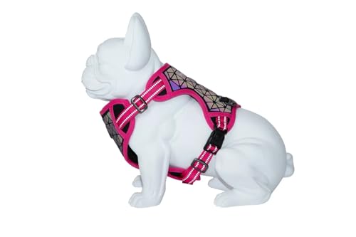 FREEDOG Geschirr Boreal Fuchsia 2 Hals 38-59 cm Brust 38-75 cm von FREEDOG