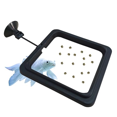 FREESEA Futterring für Aquarienfische: quadratischer Betta schwimmender Futterring für kleine Aquarien FREESEA Futterring für Aquarienfische: quadratischer Betta schwimmender Futterring für kleine Aquarien von FREESEA