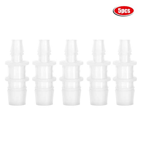 FRELEAN Aquarium Hose Adapter Connector | Variable Diameter 8mm - 20mm for Water Pump/Fish Tank | Plastic Straight Pipe Fitting 5 Sizes | Safe & Sturdy (8mm/12mm Interchange 5 Packs) von FRELEAN