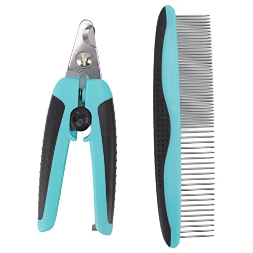 FRELEAN Stainless Steel Pet Nail Clippers & Comb Set | Secure Grip Grooming Tools for Small Dogs/Cats/Rabbits | Dependable Trimmer with Concealed File & Ergonomic Handle FRELEAN Stainless Steel Pet Nail Clippers & Comb Set | Secure Grip Grooming Tools for Small Dogs/Cats/Rabbits | Dependable Trimmer with Concealed File & Ergonomic Handle von FRELEAN