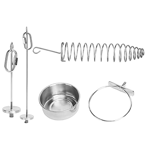 Lebensmittelschale Set aus Edelstahl | 4 - Futterautomaten und Futterspielzeug | Robuster Fruchtgriff für Papageien/Kakaden/Tauben | Beinhaltet Schalen und Obstgriffe Lebensmittelschale Set aus Edelstahl | 4 - Futterautomaten und Futterspielzeug | Robuster Fruchtgriff für Papageien/Kakaden/Tauben | Beinhaltet Schalen und Obstgriffe von FRELEAN