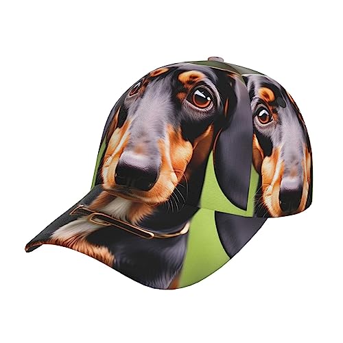 Dackel-Weiner-Haustier-Baseballkappe, Unisex, verstellbare Größe, modische Baseballkappe, für Laufen und Outdoor-Aktivitäten, alle Jahreszeiten, Dackel-Weiner-Haustier, Einheitsgröße Dackel-Weiner-Haustier-Baseballkappe, Unisex, verstellbare Größe, modische Baseballkappe, für Laufen und Outdoor-Aktivitäten, alle Jahreszeiten, Dackel-Weiner-Haustier, Einheitsgröße von FRESQA