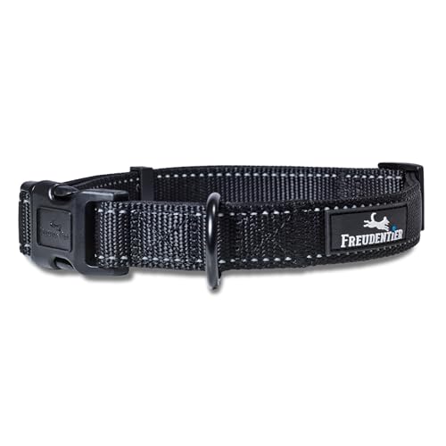 Hundehalsband große Hunde mittelgroße Hunde Halsband Hund (Black, 40-65CM) von FREUDENTIER