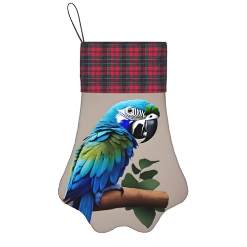 Personalisierter Hund Weihnachtsstrumpf mit Aufhängeband - Vintage und Warme Feiertagsdekoration Blauer Papagei Umarmung 1 Personalisierter Hund Weihnachtsstrumpf mit Aufhängeband - Vintage und Warme Feiertagsdekoration Blauer Papagei Umarmung 1 von FRGMNT