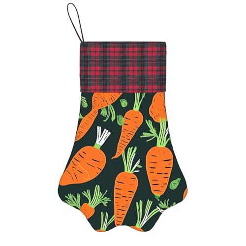 Personalisierter Hunde-Weihnachtsstrumpf mit Aufhängeband - Vintage und warme Urlaubsdekoration Happy Carrot Nahtloses Muster Personalisierter Hunde-Weihnachtsstrumpf mit Aufhängeband - Vintage und warme Urlaubsdekoration Happy Carrot Nahtloses Muster von FRGMNT