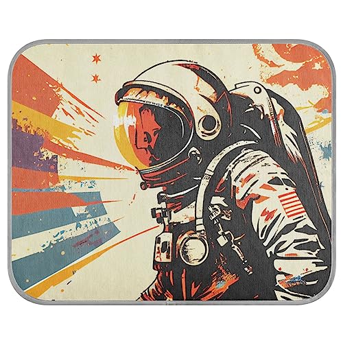FRODOTGV Astronaut American Retro Illustration Kühlende Isomatte für Katzen, Haustiere, Tiere, Sommer-Kühlmatte, waschbar, Größe M FRODOTGV Astronaut American Retro Illustration Kühlende Isomatte für Katzen, Haustiere, Tiere, Sommer-Kühlmatte, waschbar, Größe M von FRODOTGV