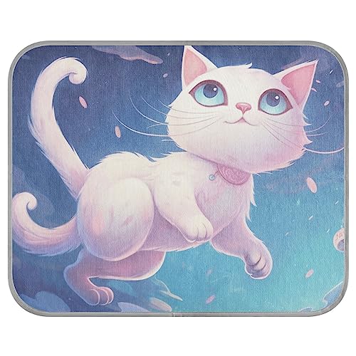 FRODOTGV Dreamy Schwimmende Katzenkühlmatte für Hunde/Katzen, Hundekäfig-Pad, waschbar, Hundehütten, Haustier-Kühldecke, Eiskühl-Pads, klein FRODOTGV Dreamy Schwimmende Katzenkühlmatte für Hunde/Katzen, Hundekäfig-Pad, waschbar, Hundehütten, Haustier-Kühldecke, Eiskühl-Pads, klein von FRODOTGV
