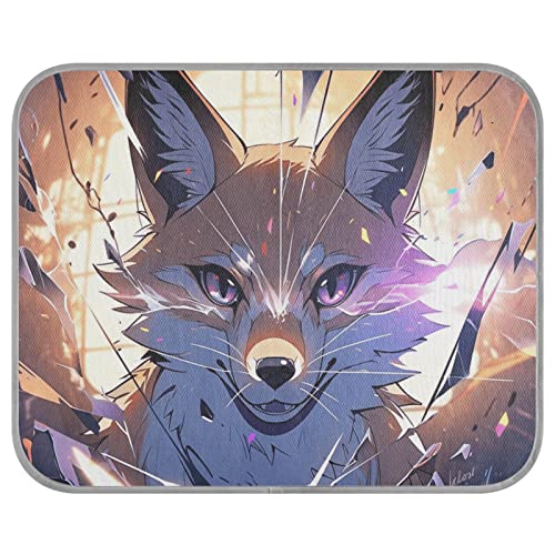 FRODOTGV Ferocious Fox Butterfly Behind Broken Wall Pet Cool Blanket Summer Reusable Cooling Mat Pets Dogs Ice Cool Pads Cooling Sleeping Pad,Small von FRODOTGV