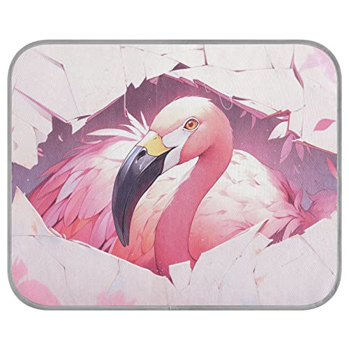 FRODOTGV Flamingo in Pink zerrissenes Papier Coole Bettmatten für Zwinger, Hunde, Haustiere, Sommer Hundekäfig Pad Waschbar Kühlmatte, Medium FRODOTGV Flamingo in Pink zerrissenes Papier Coole Bettmatten für Zwinger, Hunde, Haustiere, Sommer Hundekäfig Pad Waschbar Kühlmatte, Medium von FRODOTGV