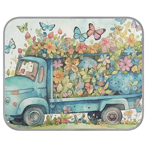 FRODOTGV Flying Butterflies and Flowers Spring Truck Pet Cool Blanket Washable Cooling Sleeping Pad Summer Ice Cool Pads for Animals Dogs Kennels Pets,Medium FRODOTGV Flying Butterflies and Flowers Spring Truck Pet Cool Blanket Washable Cooling Sleeping Pad Summer Ice Cool Pads for Animals Dogs Kennels Pets,Medium von FRODOTGV