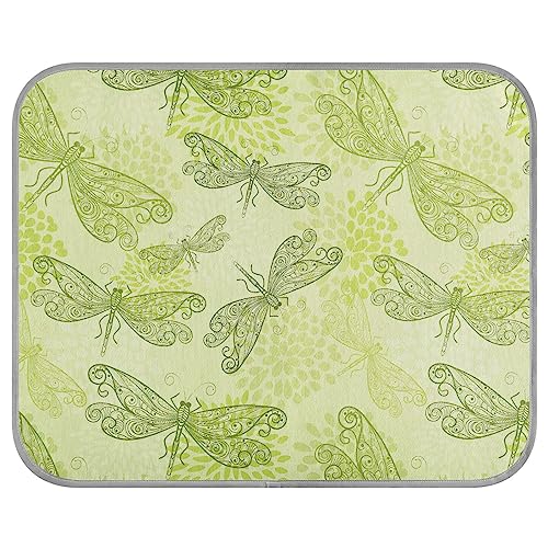 FRODOTGV Flying Green Libellen Blumen Coole Bettmatten Waschbar Eis Kühlpads Sommer Haustier Coole Decke für Haustiere Katzen Zwinger Tiere, klein FRODOTGV Flying Green Libellen Blumen Coole Bettmatten Waschbar Eis Kühlpads Sommer Haustier Coole Decke für Haustiere Katzen Zwinger Tiere, klein von FRODOTGV