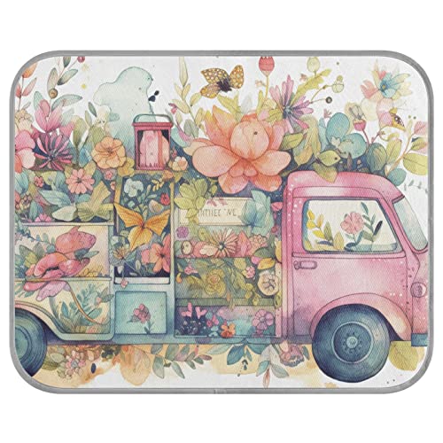 FRODOTGV Haustierdecke, Motiv: Schmetterlinge und bunte Blumen, Rosa, atmungsaktiv, kühlende Bettmatten für den Sommer, Eiskühlkissen für Zwinger, Katzen, Haustiere, Hunde, klein FRODOTGV Haustierdecke, Motiv: Schmetterlinge und bunte Blumen, Rosa, atmungsaktiv, kühlende Bettmatten für den Sommer, Eiskühlkissen für Zwinger, Katzen, Haustiere, Hunde, klein von FRODOTGV