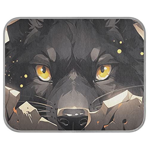 FRODOTGV Haustierdecke, Motiv: wilder Wolf mit Augen hinter schwarzer kaputter Wand, atmungsaktiv, kühlende Bettmatten, Sommer, Eiskühl-Pads für Zwinger, Katzen, Haustiere, Hunde, klein FRODOTGV Haustierdecke, Motiv: wilder Wolf mit Augen hinter schwarzer kaputter Wand, atmungsaktiv, kühlende Bettmatten, Sommer, Eiskühl-Pads für Zwinger, Katzen, Haustiere, Hunde, klein von FRODOTGV