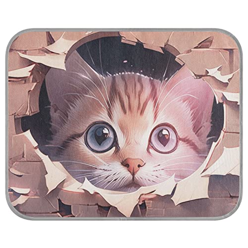 FRODOTGV Kätzchen stöbern durch ein Loch in rosa Hundebox Pad für Hunde/Katzen, Eiskühl-Pads, wiederverwendbare Tierhütten, Kühlmatte, Haustier-Kühldecke, klein FRODOTGV Kätzchen stöbern durch ein Loch in rosa Hundebox Pad für Hunde/Katzen, Eiskühl-Pads, wiederverwendbare Tierhütten, Kühlmatte, Haustier-Kühldecke, klein von FRODOTGV