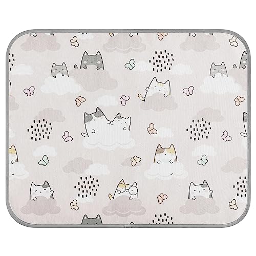 FRODOTGV Kawaii Cute Cats in The Sky Pet Cool Blanket for Dogs/Cats, Dog Crate Pad Reusable Cats Pets Cooling Sleeping Pad Ice Cool Pads, Small FRODOTGV Kawaii Cute Cats in The Sky Pet Cool Blanket for Dogs/Cats, Dog Crate Pad Reusable Cats Pets Cooling Sleeping Pad Ice Cool Pads, Small von FRODOTGV