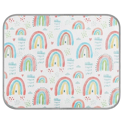 FRODOTGV Kühldecke für Haustiere, Regenbogen-Boho-Stil, atmungsaktiv, kühlende Matte für den Sommer, für Zwinger, Katzen, Tiere, Haustiere, Größe M FRODOTGV Kühldecke für Haustiere, Regenbogen-Boho-Stil, atmungsaktiv, kühlende Matte für den Sommer, für Zwinger, Katzen, Tiere, Haustiere, Größe M von FRODOTGV