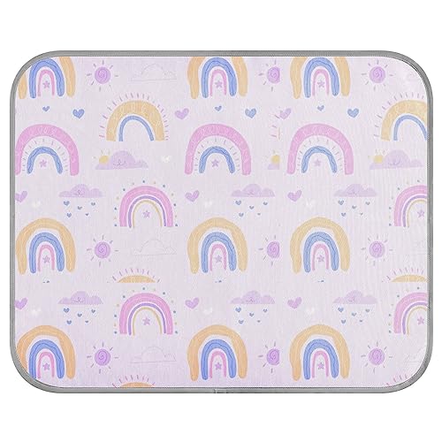 FRODOTGV Kühlmatte für Hunde, niedlicher Regenbogen-Boho-Stil, für den Sommer, waschbar, kühlend, für Katzen, Hunde, Haustier, coole Decke, Hundekäfig-Pad, Größe M FRODOTGV Kühlmatte für Hunde, niedlicher Regenbogen-Boho-Stil, für den Sommer, waschbar, kühlend, für Katzen, Hunde, Haustier, coole Decke, Hundekäfig-Pad, Größe M von FRODOTGV