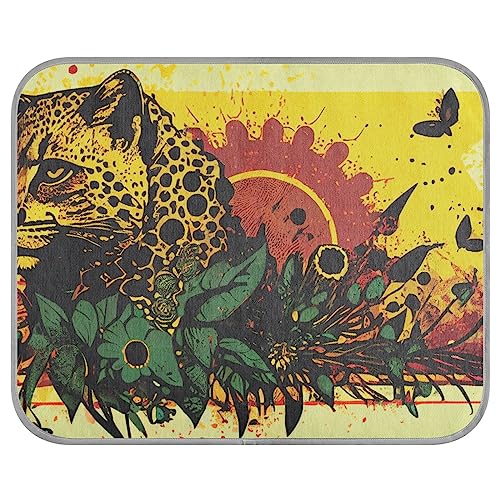 FRODOTGV Kühlmatte mit Leopardenmuster, Sonnenblumen, waschbar, kühlende Sommerdecke, Schlafmatte für Tiere, Zwinger, Haustiere, Hunde, klein FRODOTGV Kühlmatte mit Leopardenmuster, Sonnenblumen, waschbar, kühlende Sommerdecke, Schlafmatte für Tiere, Zwinger, Haustiere, Hunde, klein von FRODOTGV
