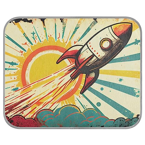 FRODOTGV Kühlmatte mit Retro-Illustration, Abheben im Sonnenuntergang, Sommer, atmungsaktiv, kühlende Isomatte, Hundehütte, Tiere, kühlende Decke, kühle Bettmatten, Größe M FRODOTGV Kühlmatte mit Retro-Illustration, Abheben im Sonnenuntergang, Sommer, atmungsaktiv, kühlende Isomatte, Hundehütte, Tiere, kühlende Decke, kühle Bettmatten, Größe M von FRODOTGV