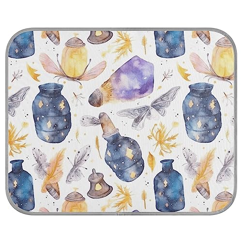 FRODOTGV Magic Jar Wasserfarben-Muster, coole Bettmatten, waschbar, Eiskühlkissen, Sommer-Haustier-Decke für Haustiere, Katzen, Zwinger, Tiere, klein FRODOTGV Magic Jar Wasserfarben-Muster, coole Bettmatten, waschbar, Eiskühlkissen, Sommer-Haustier-Decke für Haustiere, Katzen, Zwinger, Tiere, klein von FRODOTGV