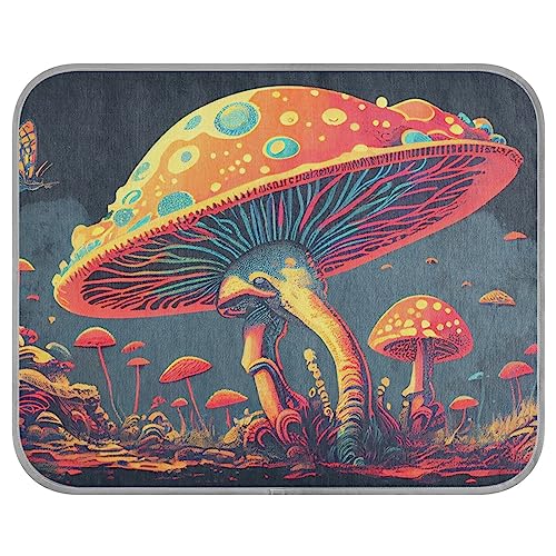 FRODOTGV Mushroom Fantasy Animal World Kühlende Isomatte wiederverwendbar Haustier Kühldecke Sommer Kühlmatte für Zwinger Haustiere Tiere Hunde, Größe M FRODOTGV Mushroom Fantasy Animal World Kühlende Isomatte wiederverwendbar Haustier Kühldecke Sommer Kühlmatte für Zwinger Haustiere Tiere Hunde, Größe M von FRODOTGV