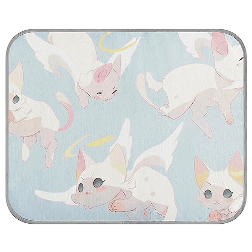 FRODOTGV Niedliche Fliegende Kätzchen Engel Hundekäfig Pad Waschbar Kühl Matte Sommer Eis Cool Pads für Haustiere Hunde Katzen Zwinger Klein FRODOTGV Niedliche Fliegende Kätzchen Engel Hundekäfig Pad Waschbar Kühl Matte Sommer Eis Cool Pads für Haustiere Hunde Katzen Zwinger Klein von FRODOTGV