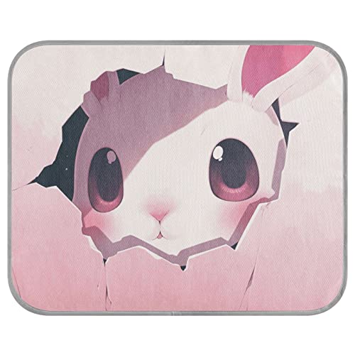 FRODOTGV Niedliches Häschen hinter rosa gebrochenen Wänden, coole Bettmatten für Zwinger, Hunde, Haustiere, Sommer-Hundekäfig-Pad, waschbare Kühlmatte, Größe M FRODOTGV Niedliches Häschen hinter rosa gebrochenen Wänden, coole Bettmatten für Zwinger, Hunde, Haustiere, Sommer-Hundekäfig-Pad, waschbare Kühlmatte, Größe M von FRODOTGV