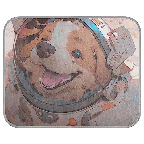 FRODOTGV Niedliches Hundebett, Astronaut, kühlende Schlafmatte für Hunde, Zwinger, Haustiere, kühlende Sommer-Isomatte, atmungsaktive Haustierdecke, Größe M von FRODOTGV