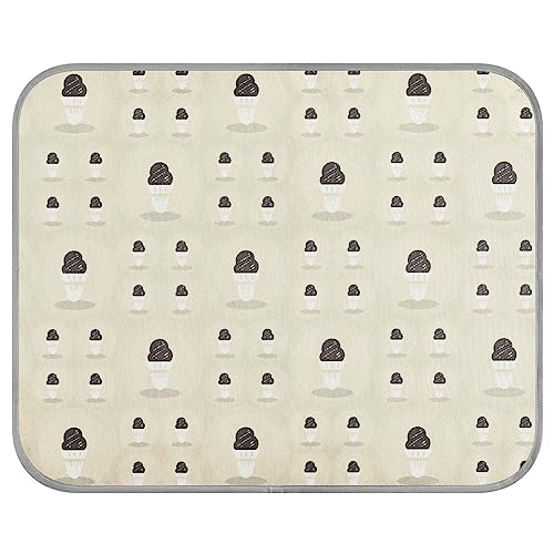FRODOTGV Pearl Ice Cream Cool Bed Mats Summer Reusable Cooling Sleeping Pad Dogs Pets Ice Cool Pads Dog Crate Pad,Medium von FRODOTGV