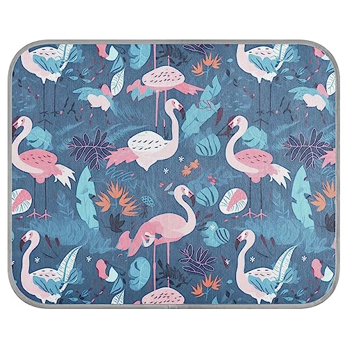 FRODOTGV Pink/Weiß/Blau/Grün Flamingo Hundebox Pad für Haustiere, Hunde, Tiere, Sommer Coole Bettmatten, waschbar, eiskühlende Pads, klein FRODOTGV Pink/Weiß/Blau/Grün Flamingo Hundebox Pad für Haustiere, Hunde, Tiere, Sommer Coole Bettmatten, waschbar, eiskühlende Pads, klein von FRODOTGV