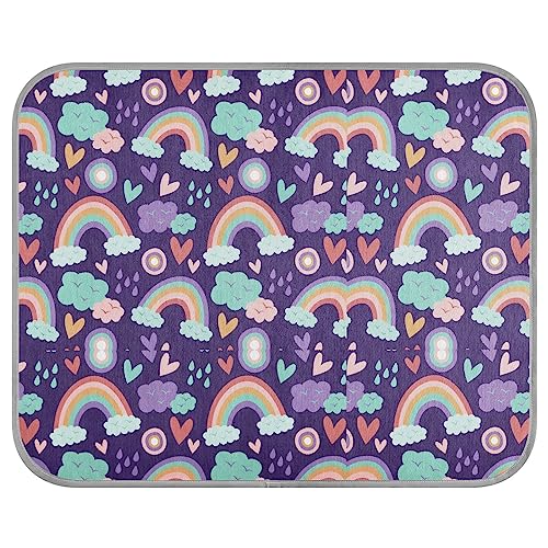 FRODOTGV Rainbow Boho Style Pet Cool Blanket for Dogs/Cats, Cooling Mat Reusable Animals Kennels Cooling Sleeping Pad Ice Cool Pads, Small FRODOTGV Rainbow Boho Style Pet Cool Blanket for Dogs/Cats, Cooling Mat Reusable Animals Kennels Cooling Sleeping Pad Ice Cool Pads, Small von FRODOTGV
