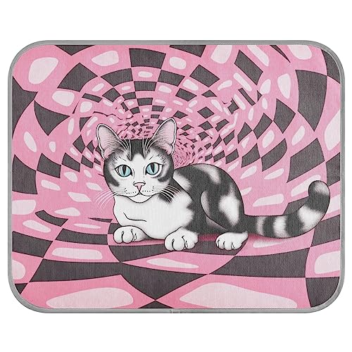 FRODOTGV Schwarz Rosa Quadratisch L Katze Haustier Kühldecke Sommer Atmungsaktive Kühlmatte Katzen Tiere Kühlende Isomatte Ice Cool Pads, Klein FRODOTGV Schwarz Rosa Quadratisch L Katze Haustier Kühldecke Sommer Atmungsaktive Kühlmatte Katzen Tiere Kühlende Isomatte Ice Cool Pads, Klein von FRODOTGV