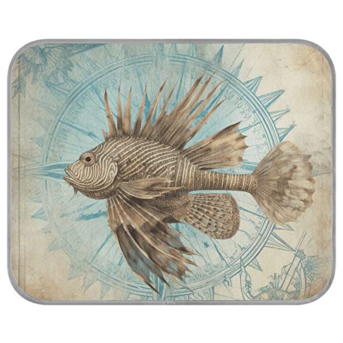 FRODOTGV Vintage Illustration Ugly Fish Ice Cool Pads für Tiere, Hunde, Katzen, Sommer Coole Bettmatten Waschbar Hundekäfig Pad Medium FRODOTGV Vintage Illustration Ugly Fish Ice Cool Pads für Tiere, Hunde, Katzen, Sommer Coole Bettmatten Waschbar Hundekäfig Pad Medium von FRODOTGV