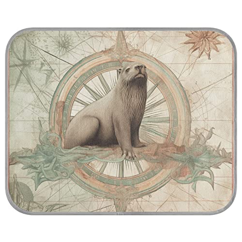 FRODOTGV Vintage Sea Life Illustration Kompass Seal Pet Cool Blanket Summer Reusable Cooling Mat Pets Dogs Ice Cool Pads Cooling Sleeping Pad,Small FRODOTGV Vintage Sea Life Illustration Kompass Seal Pet Cool Blanket Summer Reusable Cooling Mat Pets Dogs Ice Cool Pads Cooling Sleeping Pad,Small von FRODOTGV