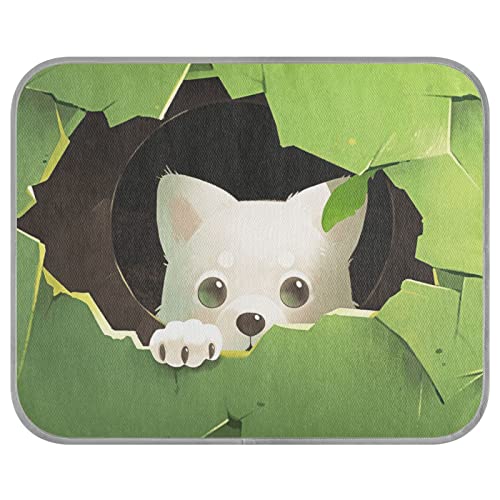 FRODOTGV Weiße süße Hundematte hinter Papier, Eiskühlkissen für Katzen, Hunde, Zwinger, Sommer-kühle Bettmatten, waschbar, kühlende Schlafmatte, klein FRODOTGV Weiße süße Hundematte hinter Papier, Eiskühlkissen für Katzen, Hunde, Zwinger, Sommer-kühle Bettmatten, waschbar, kühlende Schlafmatte, klein von FRODOTGV