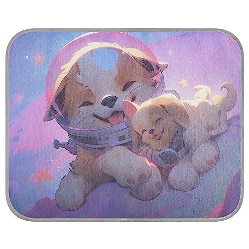 FRODOTGV Zwei Welpen unter dem Sternenhimmel Hundebox Pad für Hunde/Katzen, Kühlmatte, atmungsaktiv, für Katzen, Zwinger, Haustier-coole Decke, coole Bettmatten, klein FRODOTGV Zwei Welpen unter dem Sternenhimmel Hundebox Pad für Hunde/Katzen, Kühlmatte, atmungsaktiv, für Katzen, Zwinger, Haustier-coole Decke, coole Bettmatten, klein von FRODOTGV