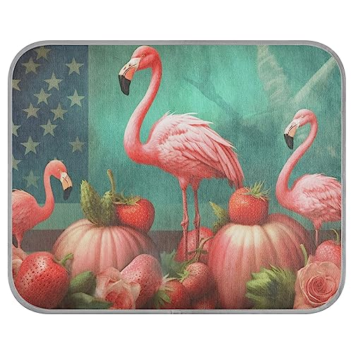 Independence Day Kühlende Isomatte mit Flamingo-Märchenwelt-Thema, Sommer, waschbar, Kühlmatte, Tiere, Katzen, coole Bettmatten, Haustier-coole Decke, Größe M Independence Day Kühlende Isomatte mit Flamingo-Märchenwelt-Thema, Sommer, waschbar, Kühlmatte, Tiere, Katzen, coole Bettmatten, Haustier-coole Decke, Größe M von FRODOTGV