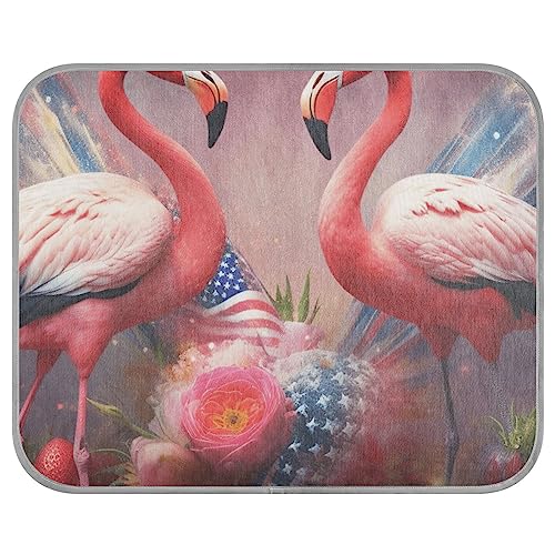 Independence Day Kühlmatte mit Flamingo-Motiv, für den Sommer, waschbar, kühlende Isomatte für Haustiere, Tiere, kühlende Bettmatten, eiskühlende Pads, klein Independence Day Kühlmatte mit Flamingo-Motiv, für den Sommer, waschbar, kühlende Isomatte für Haustiere, Tiere, kühlende Bettmatten, eiskühlende Pads, klein von FRODOTGV