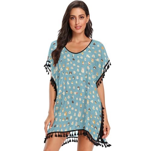 Sexy Damen-Badeanzug, Strandkleid, Quastenkleid, Größe L von FRODOTGV